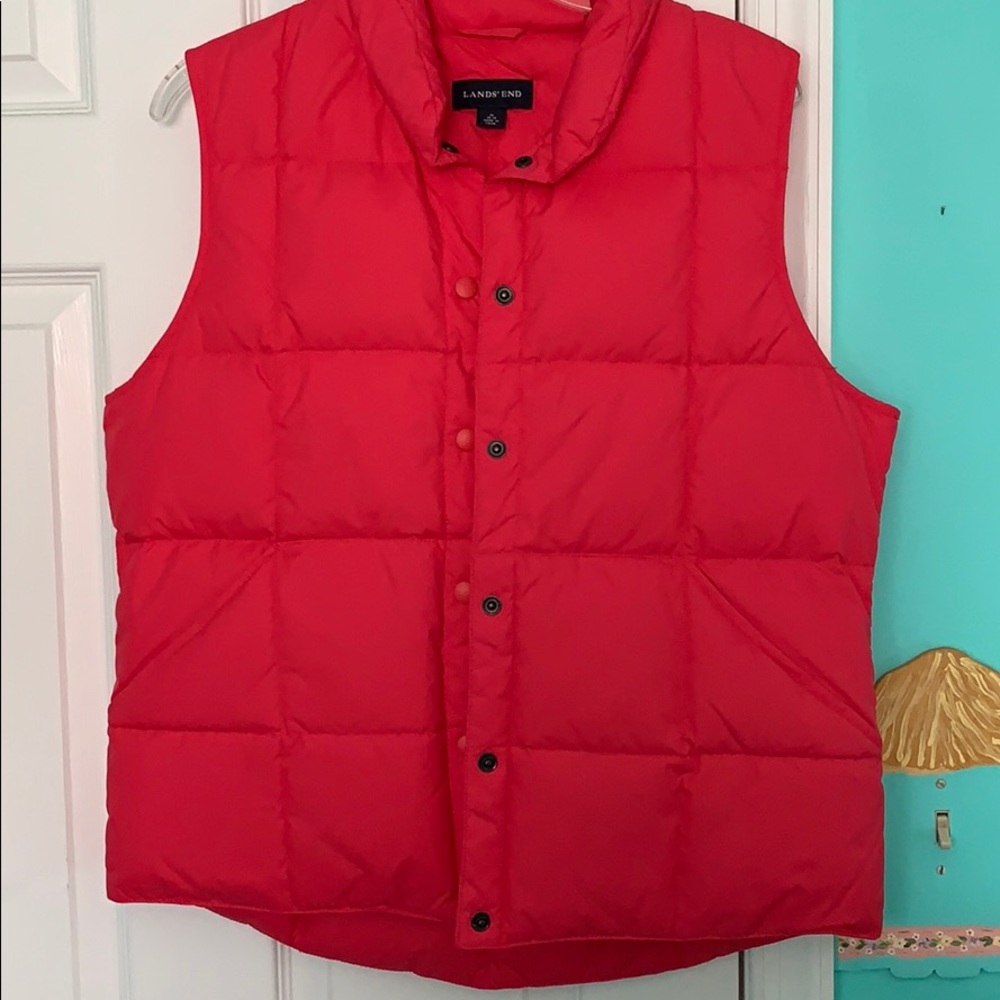Lands end pink vest